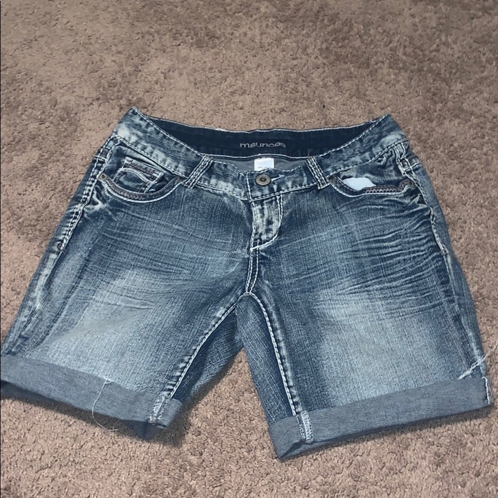 Light Wash Jean Shorts